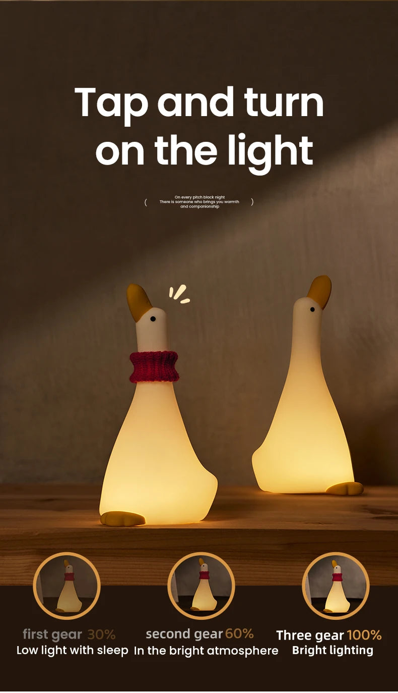 Animal Shaped Night light LED cute panda rabbit light USB charging timed bedside decoration Children's eye protection