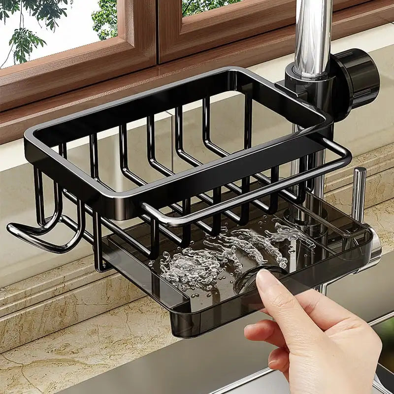 Kitchen Stainless Steel Sink Drainer Sponge Storage Faucet Rack Towel Rack Shelf Organizer Kitchen Accessories