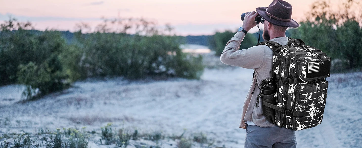 LHI 25L/35L/45L Gym Backapck Tactical Athlete Sports Fitness Bag Exercise Workout Weekend Travel Daypack with Bottle Holder