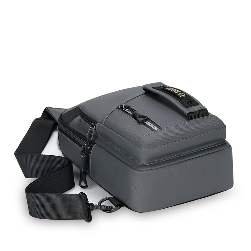 Men's Outdoor Chest Bag - Stylish Nylon Crossbody Bag, Casual Multi-Functional Sports Sling ,Multiple Compartments