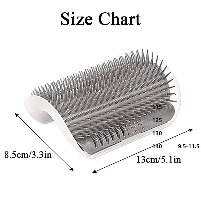 Cat Self Groomer Brush Wall Corner Soft Grooming Scratcher and Brush for Short Long Fur Cats Softer Massage Toy pet products