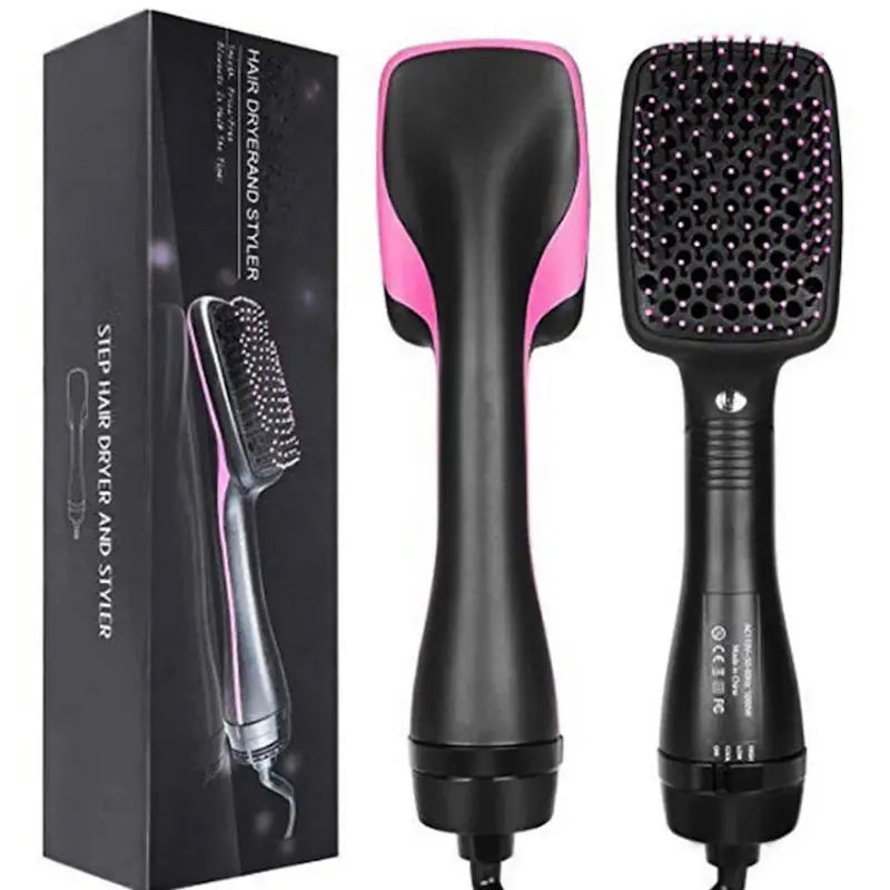 Hair Dryer Hot Air Brush Styler and Volumizer Hair Straightener Curler Comb Roller One Step Electric Ion Blow Dryer Brush