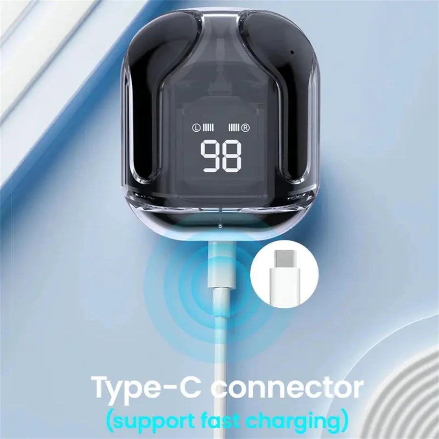 Original T2 Wireless Bluetooth Earphone Transparent