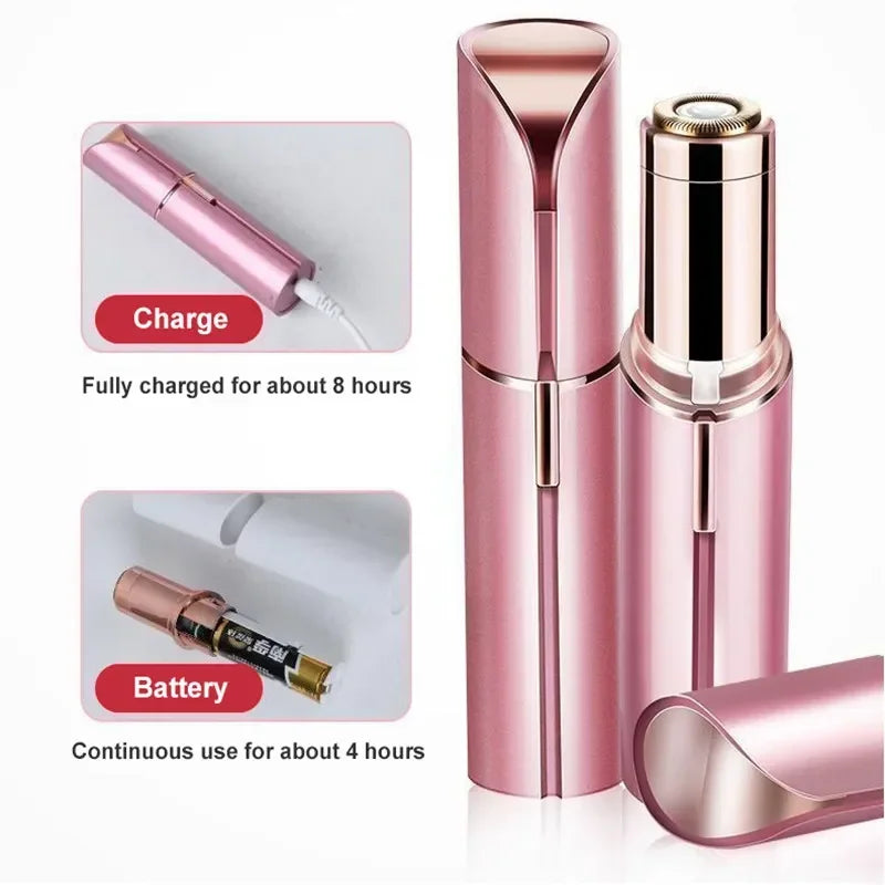 Electric Hair Removal Machine Eyebrow Trimmer Hot Sales Portable Lipstick Shaver Women's Remover Mini Shaver Electric Trimmer