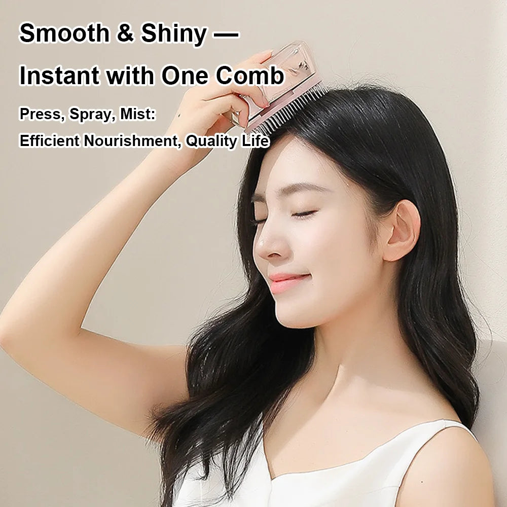Massage Comb Electric Spray Massager Essential Oil Hair Growth Vibration Atomized Anti Hair Loss Scalp Portable Care Tools