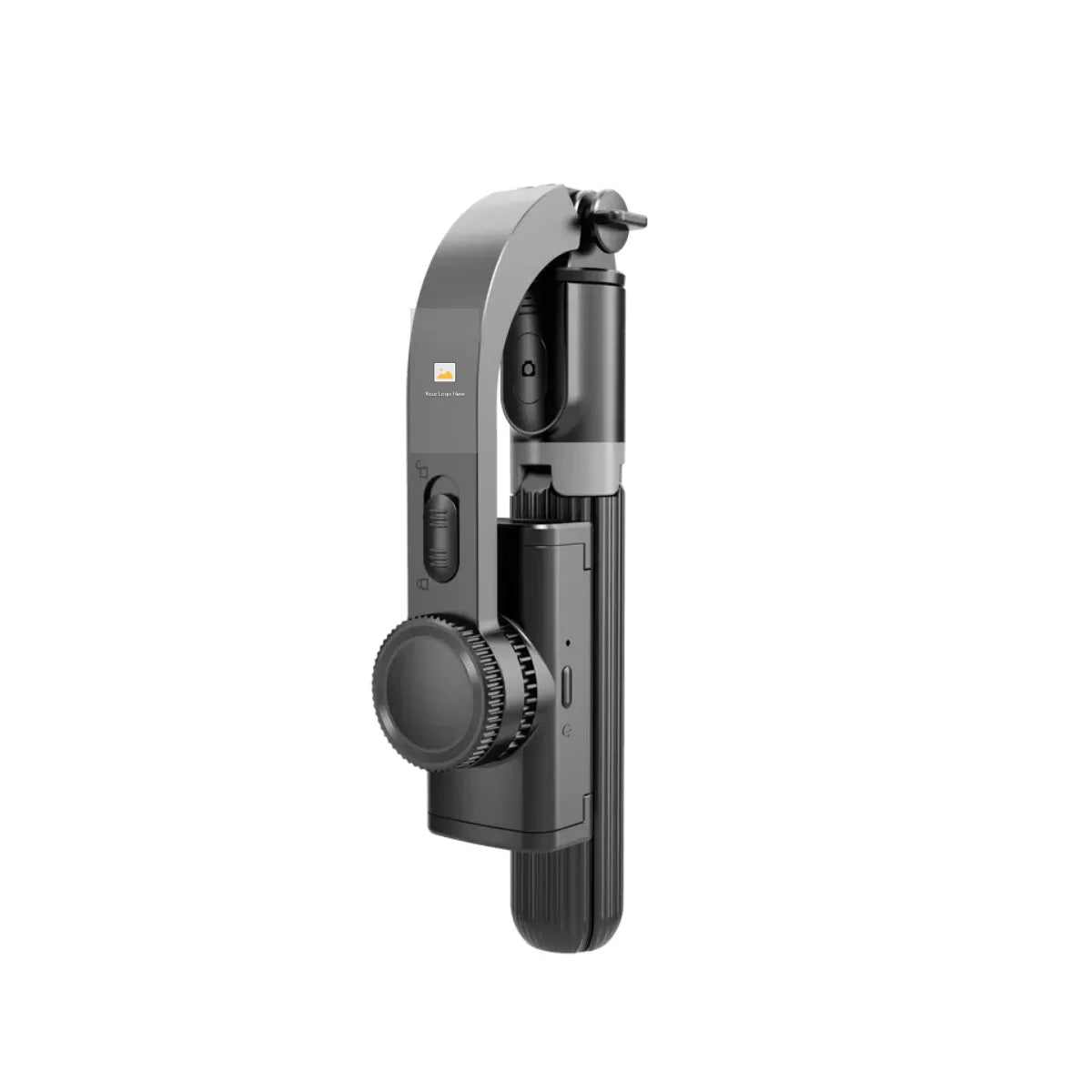 Handheld Gimbal Stabilizer for Smartphone 1-Axis with Selfie Stick Tripod Stand Wireless Bluetooth Remote for iPhone Android