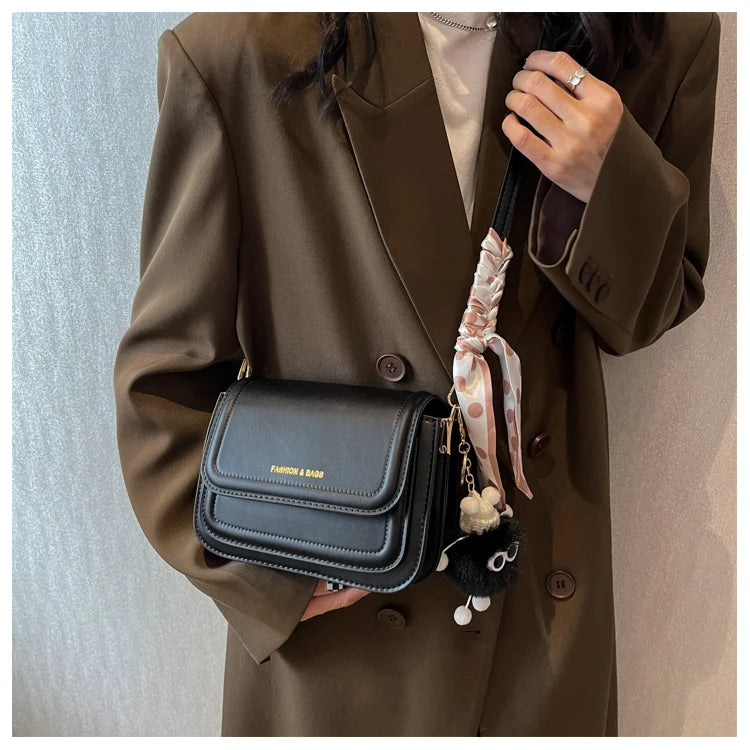 Leather Shoulder Bag Purse for Women - Fashion Crossbody Bags Underarm Bag Small Square Satchel Handbag