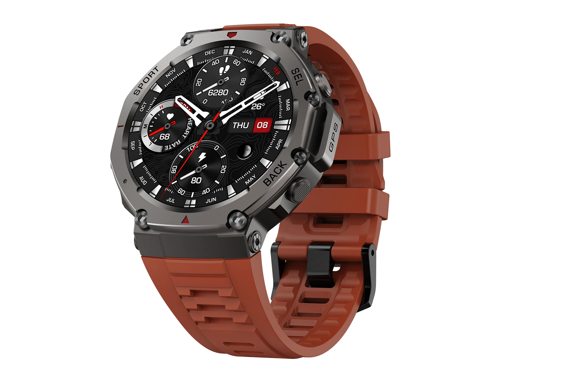 Smart Watch For T-Rex 3 GPS Smartwatch AMOLED Touch Screen 5ATM Outdoor Compass Smart Fitness Sport Monitor Men Watch ForXiaomi