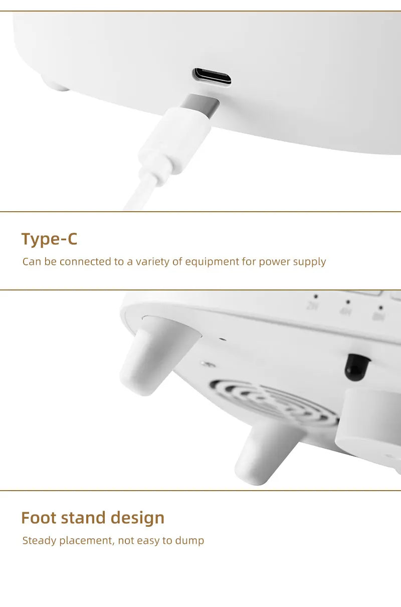 Portable Table Light With Flame Aroma Humidifier For Bedroom Decoration Galaxy Atmosphere Colorful Flame Night Light For Room