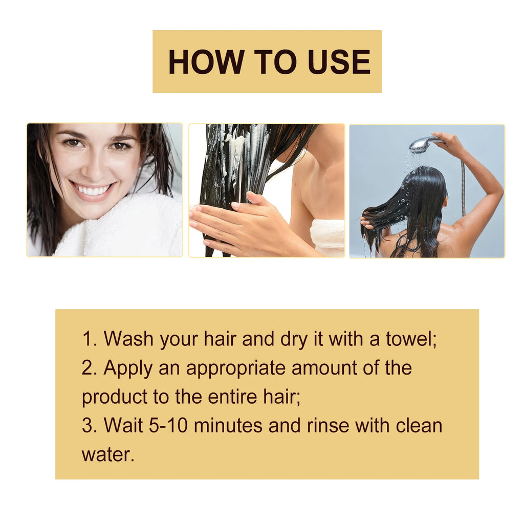 Collagen Hair Mask Reduce Dryness And Frizz Prevent Hair Splitting Moisturize Soften Hair Improve Hair Texture Hair Care Mask