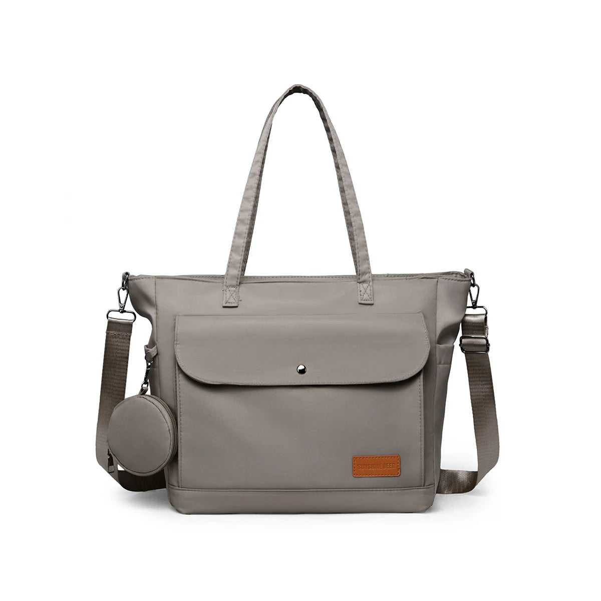 Tote Bag 2025 New Large-Capacity Crossbody Bag Lightweight Cloth Bag Middle-Aged Mother Bag Multi-Layer Shoulder Bag Travel Backpack Women's Coin Purse