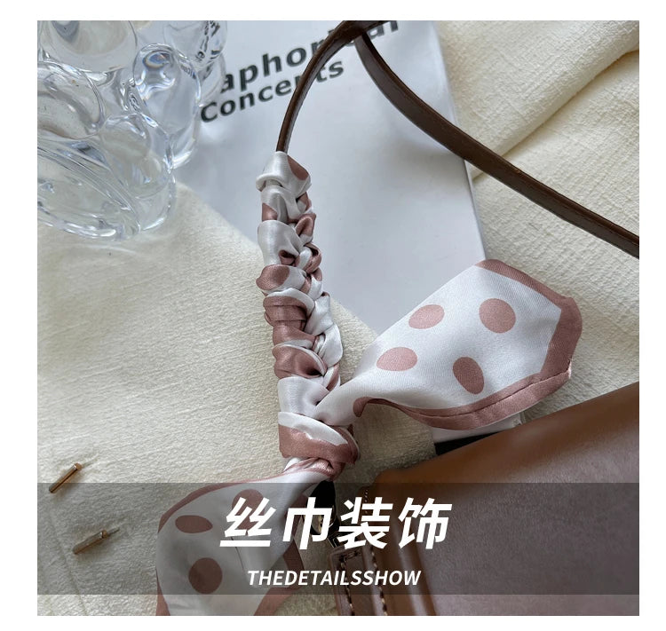 Leather Shoulder Bag Purse for Women - Fashion Crossbody Bags Underarm Bag Small Square Satchel Handbag