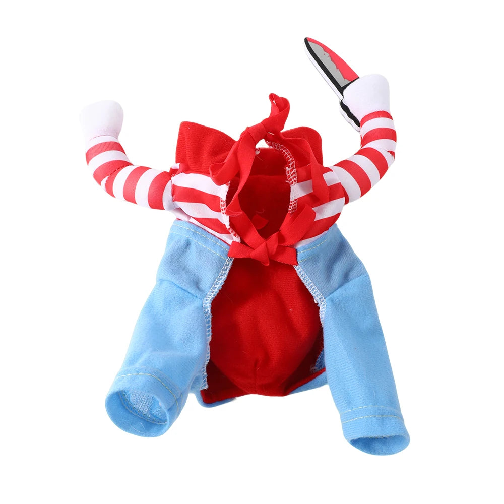 Funny Halloween Dog Costume For Small Medium Dogs Cats Adjustable Puppy Cosplay Party French Bulldog Chihuahua Pet Clothing