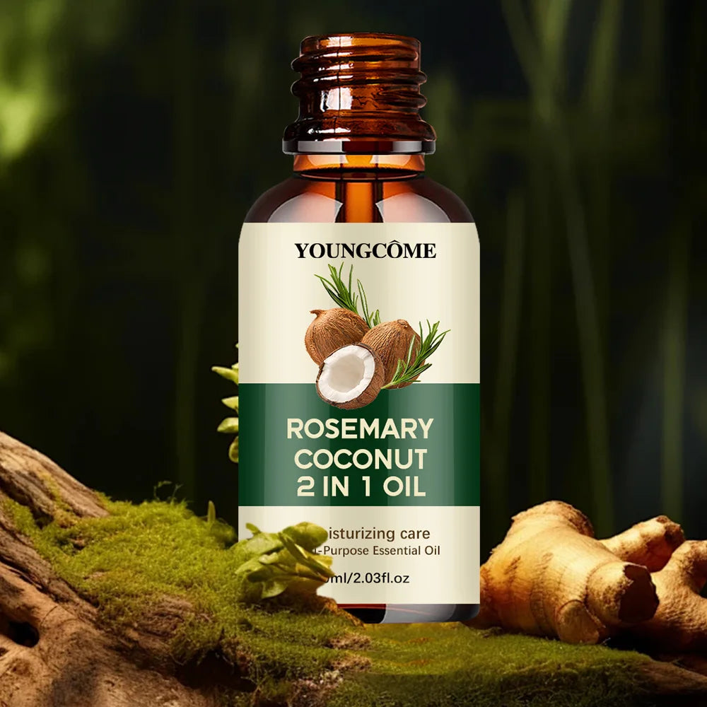 Rosemary Oil Hair Growth Essential Coconut Oil Improve Hair Loss And Nourishes Strengthen Hair Roots Scalp Treatment Hair Care