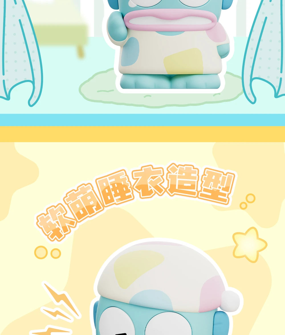 Genuine Sanrio Hangyodon Life Diary Series Light Night Blind Box Toys Anime Hangyodon Ugly Fish Girls Room Night Lamp Decor Gift