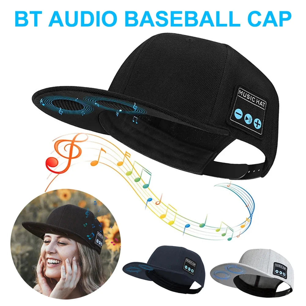 Music Hat Wireless Bluetooth Speaker Hat Baseball Cap & Headphones Supports Volume Control Motion Music Hedset With Microphone