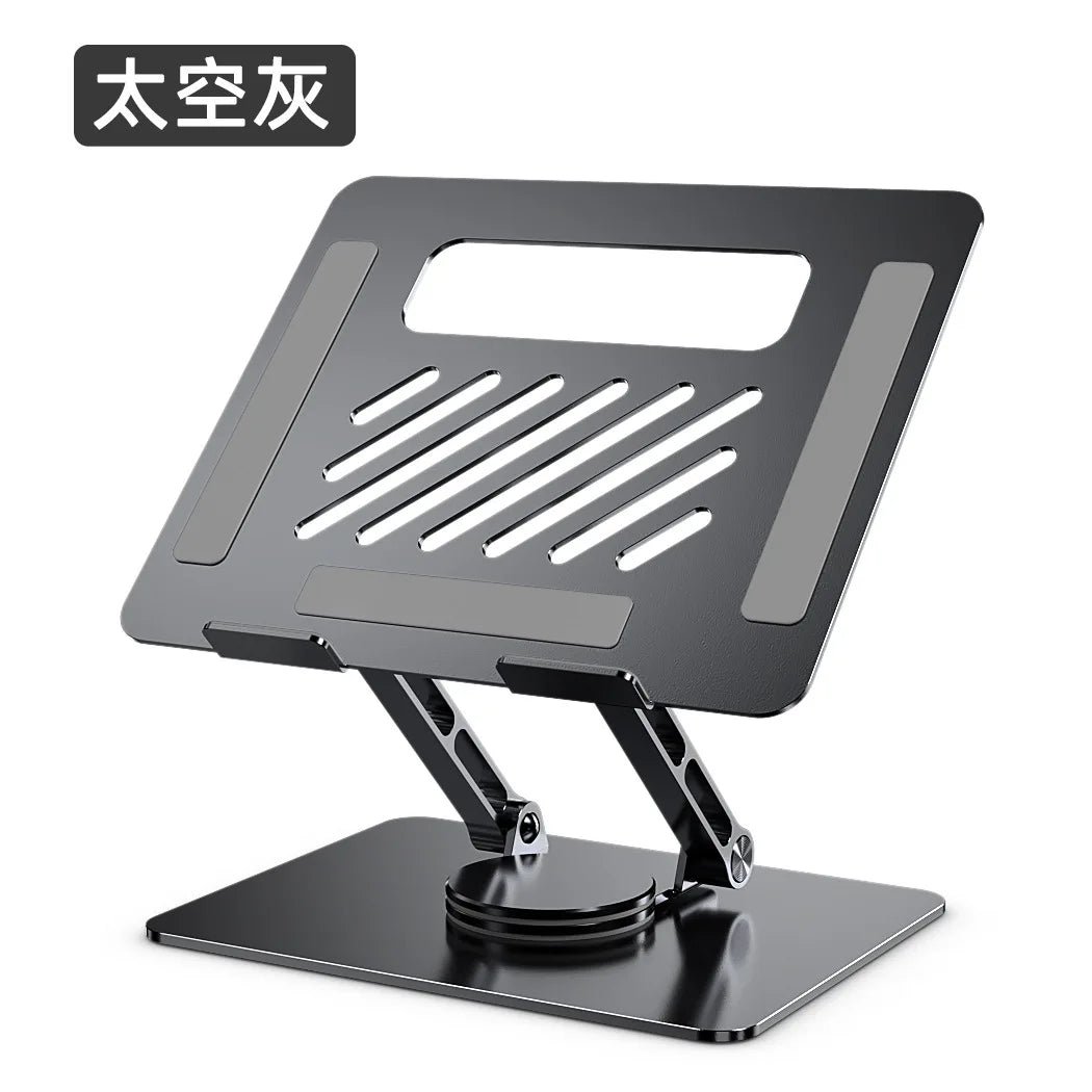 360 Swivel & Adjustable Laptop Stand for Desk Foldable & Portable Computer Stand for All Laptops up to 15.6 inches