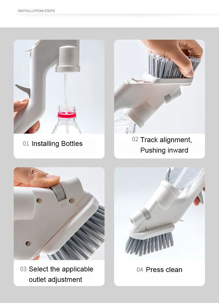 Kitchen cleaning brush Kit All Purpose Cleaner Auto Tires Cleaning Tools for Tile Bathroom Kitchen Plastic Scrubber Brushes 5pcs