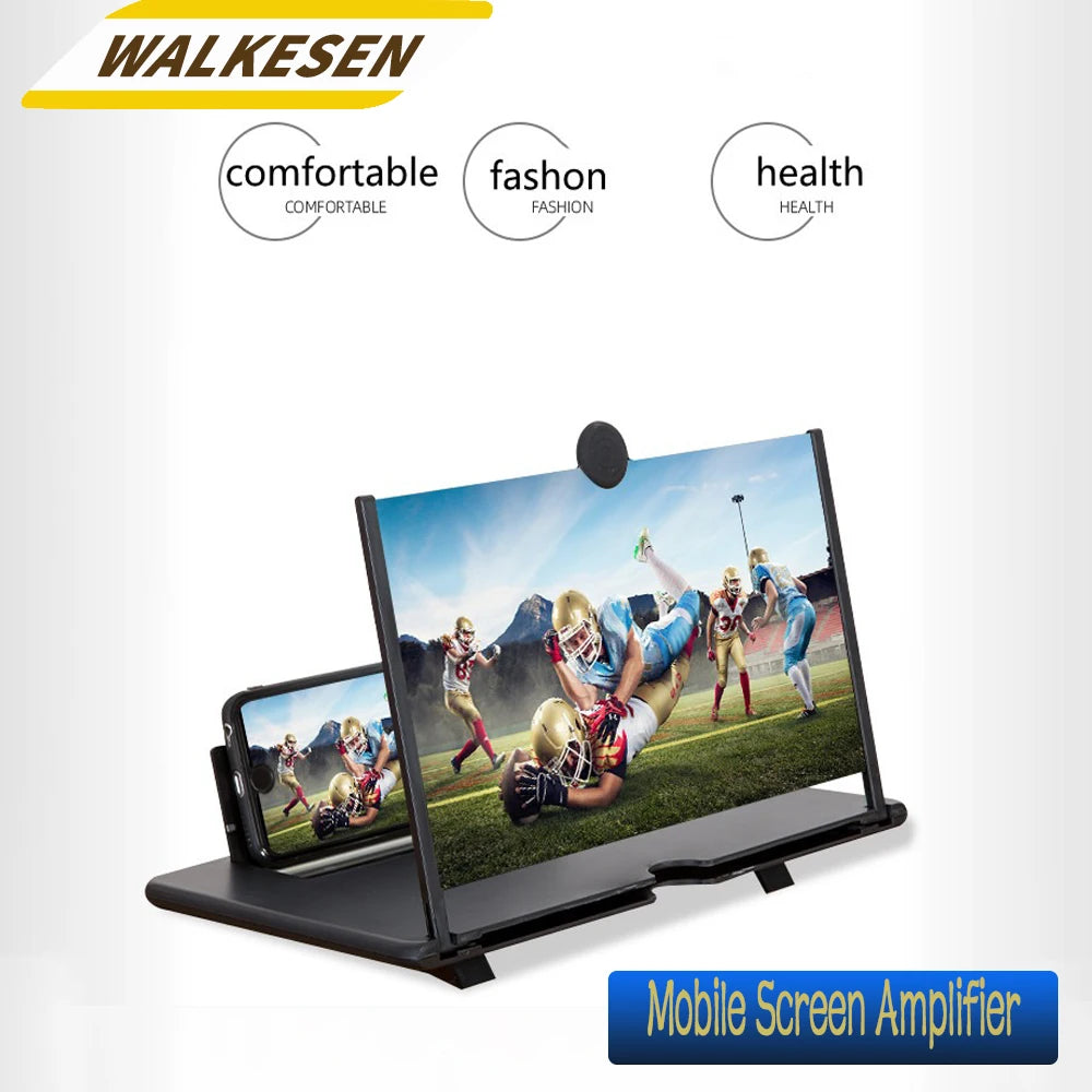 New 12 inch 3D Screen Amplifier HD Mobile Phone Screen Video Magnifier For Smartphone Holder Enlarged Screen Phone Stand Bracket