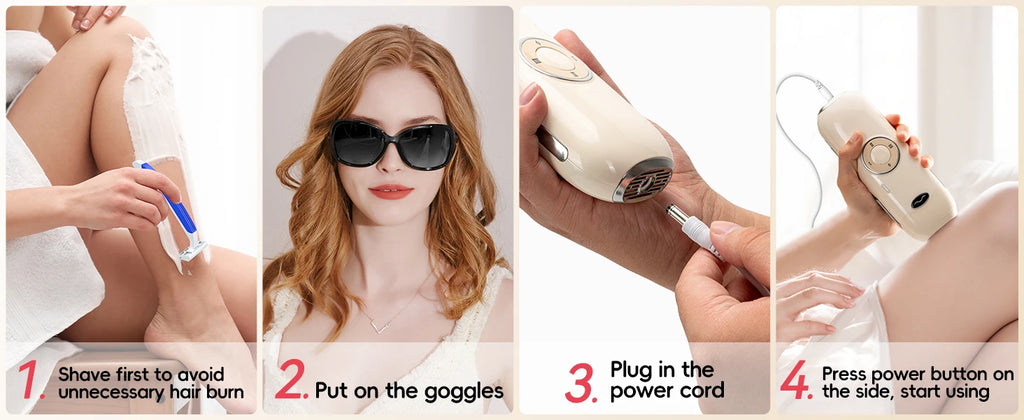 Professional IPL Hair Removal 22J Unlimted Flashes Painless Laser Epilator  Armpits Legs Arms Bikini Line Treament Home Use