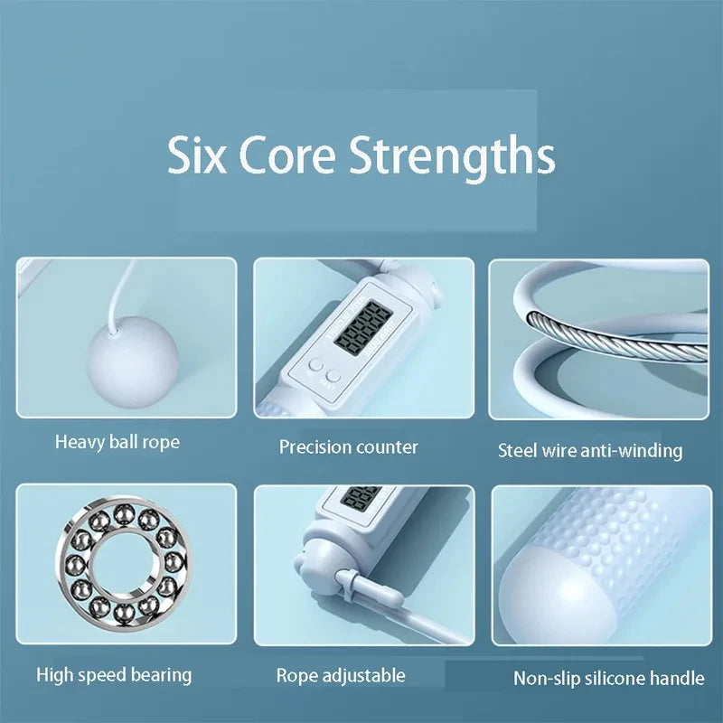 Intelligent Counting Cordless Jump Rope Professional Sports Fitness Adult Student Dual Purpose Jump Rope Sporting Goods