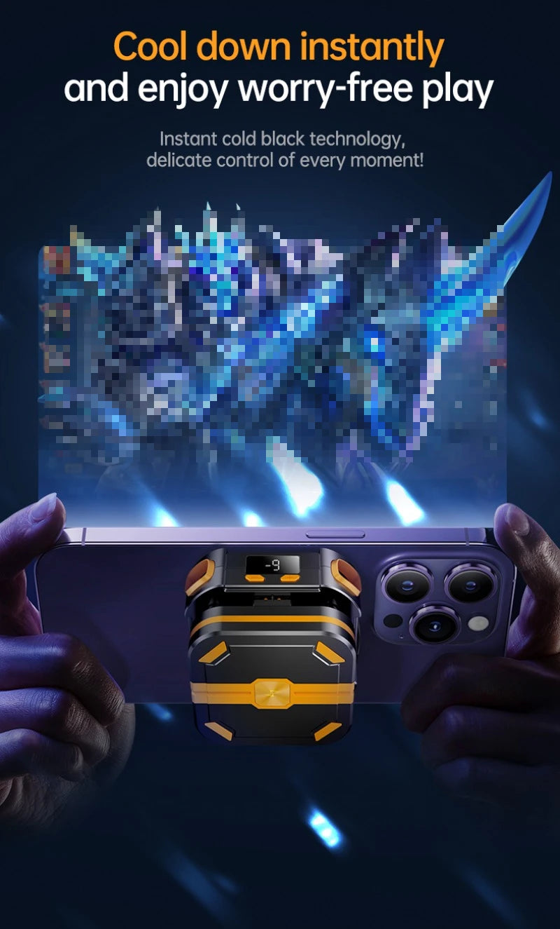 P70 NEW 10W Mobile Phone Semiconductor Cooling Fan Radiator with 2000mAh Battery PUBG Game Cooler for IPhone Android Universal