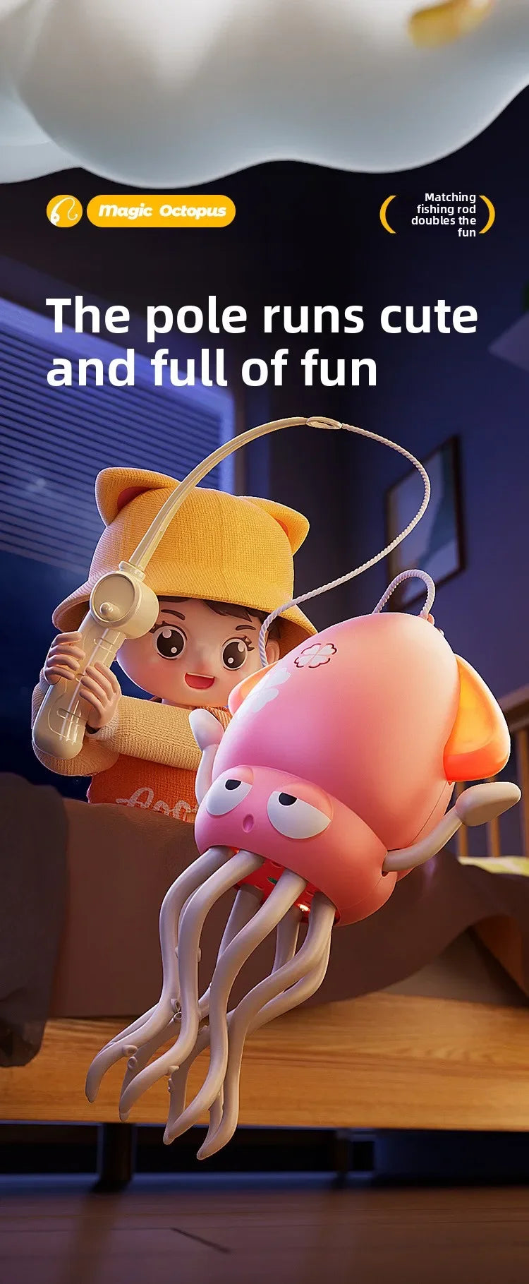 Electronic Pet Toys Dancing Octopus Kid Cartoon Interactive Development Moving Education Toddler Toy Gift Creative Kids Gift