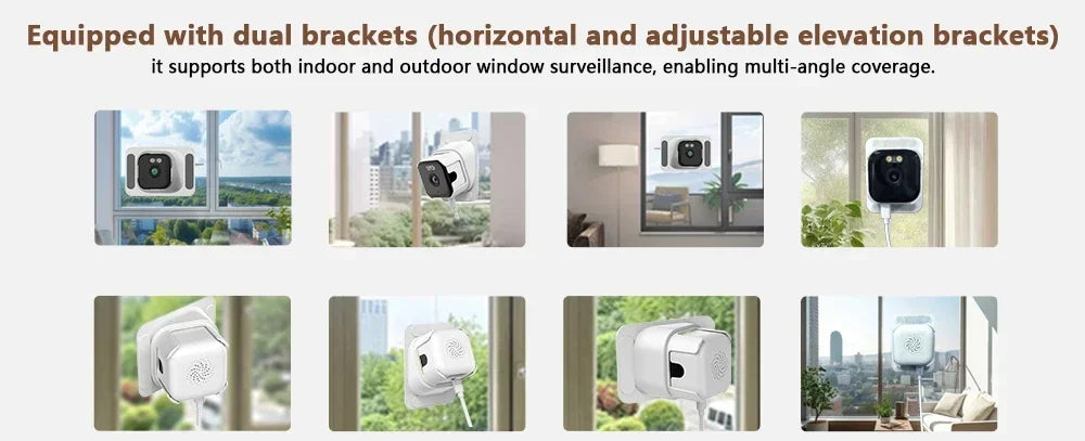 5MP Window Camera 5GHz WiFi Indoor Cameras For Home Security Color Night Vision Motion Detection 24/7 Recording Quick Install