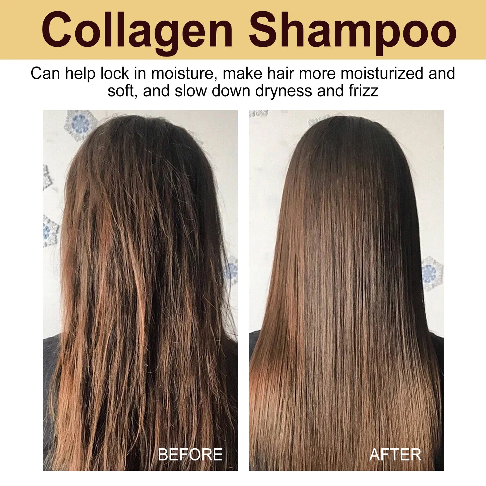 Collagen Shampoo&Mask&Essential Oil Hair Care Set Nourishing Repairing Damaged Dry Frizzy Split Hair Smoothing Shiny Hair Care