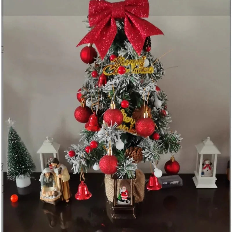 20Cm Merry Christmas Tree Office Home Bedroom Doll Gift Children Desk Decoration