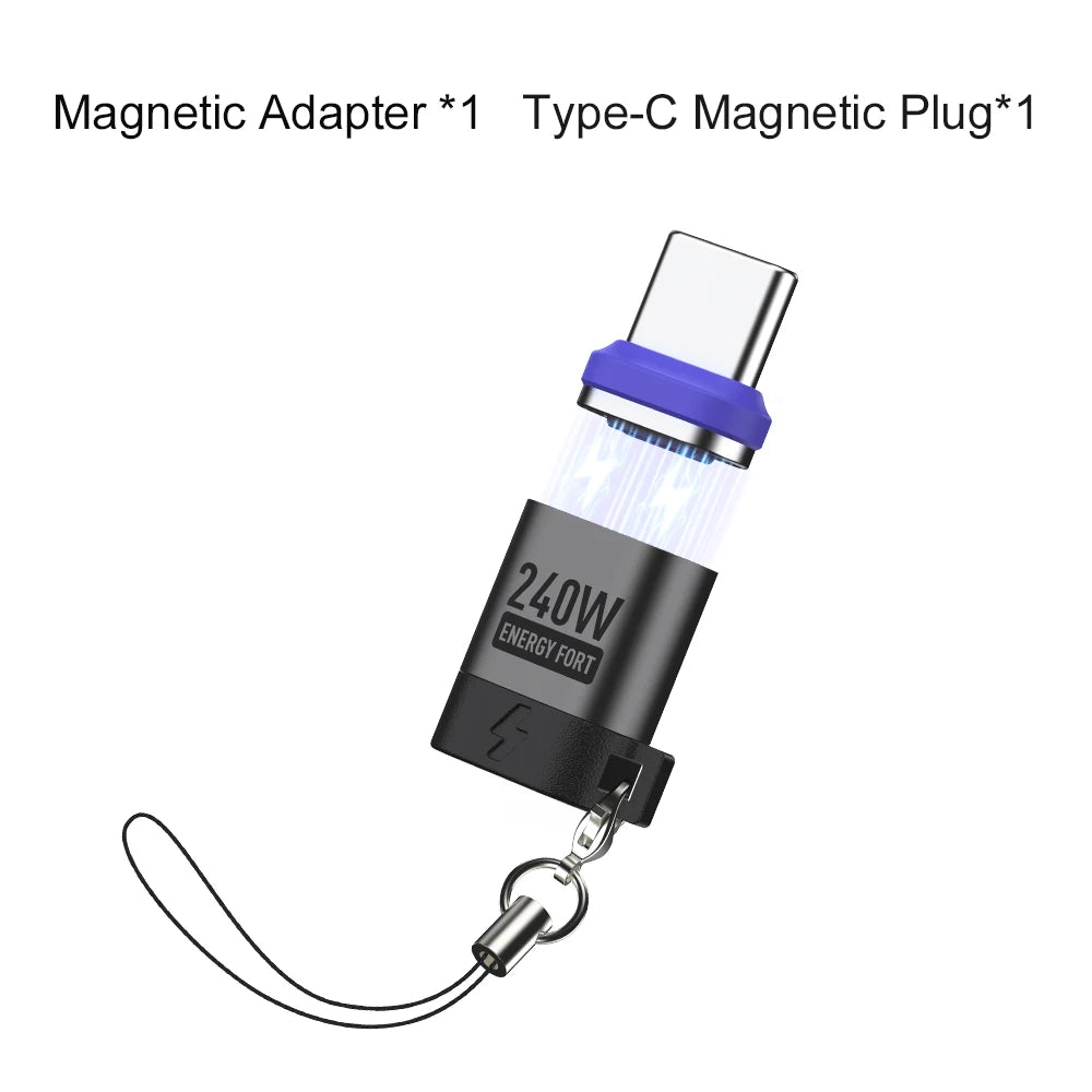 240W Quick Fast Charging Magnetic Adapter for ipad Xiaomi 120W 100W Laptop bend Cable extend Strong Magnet Replace for Magsafe