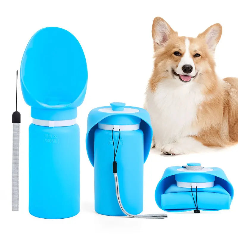 Pet supplies Dog accompanying water cup Outdoor portable travel Foldable kettle Water dispenser for walking dogs