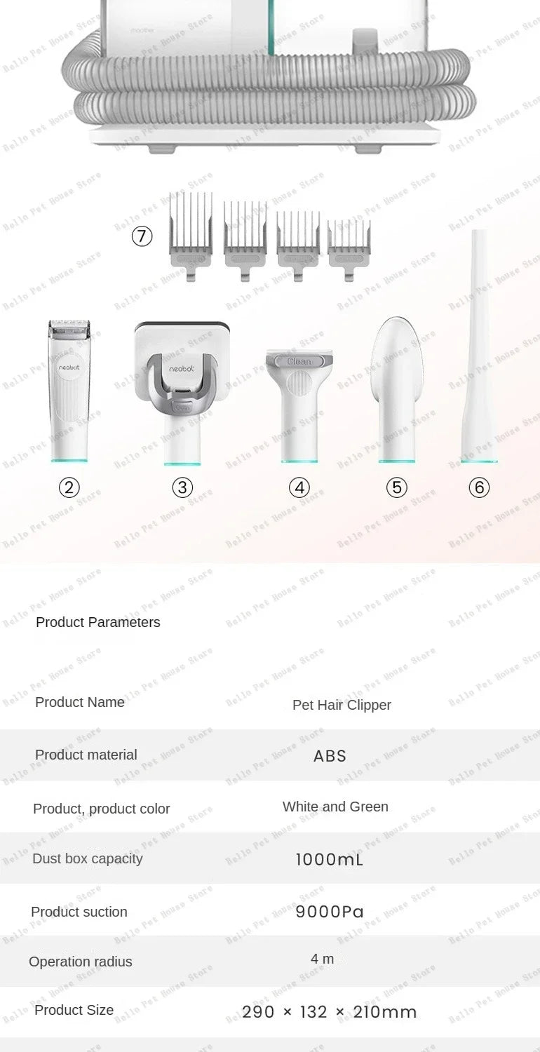 Pet Hair Trimmer  Pet Grooming Instrument Comb, Shave and All-in-one Multifunctional Cleaning Machine Dog and Cat Comb