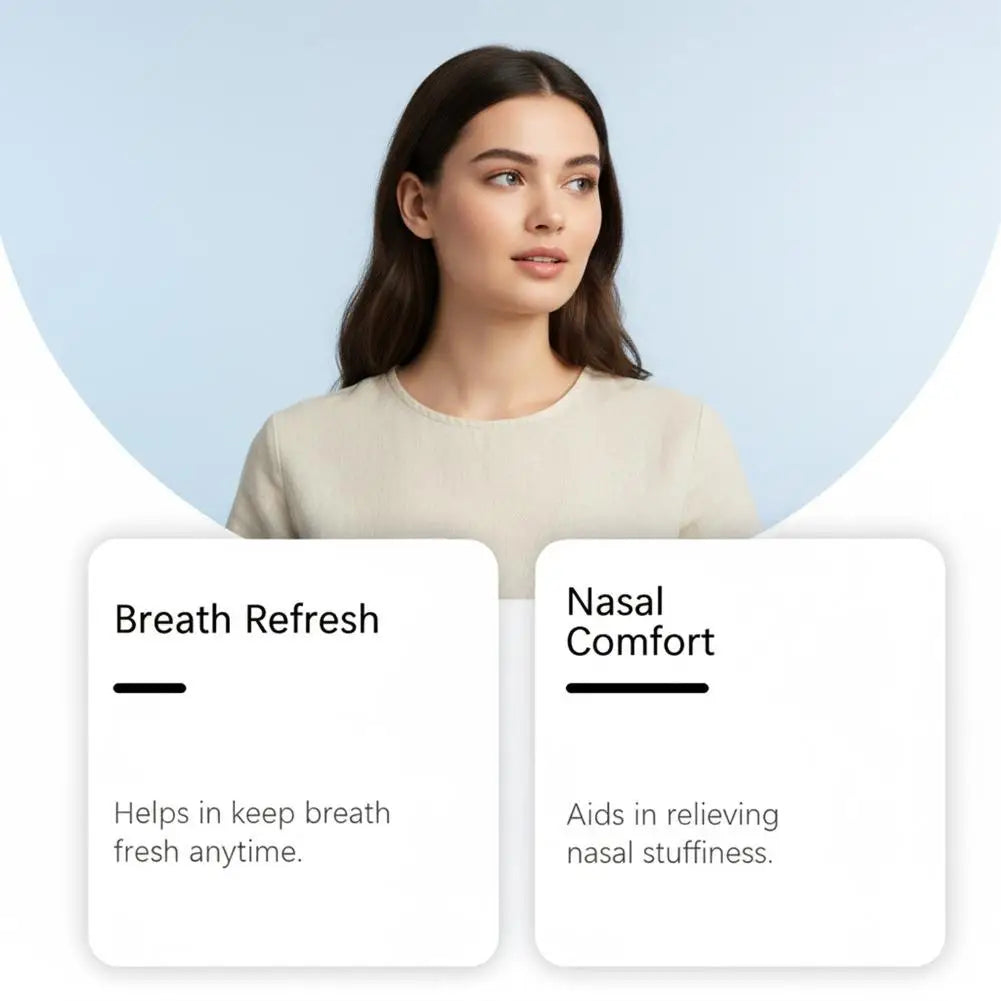 Herbal Diffuser Natural Herbal Energy Bar Lung-Clearing Ingredients Improve Respiratory Health Relieves Fatigue 4bars/Box