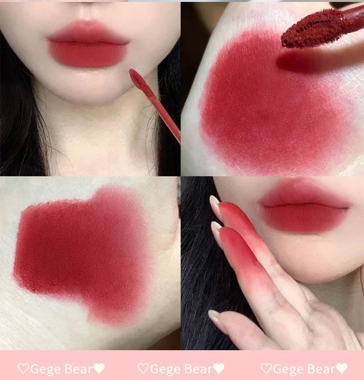 Gege Bear Rabbit Lip Glaze, Matte Velvet Lip Clay