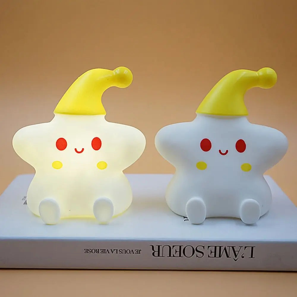 LED Silicone Night Light Little Star Creative Bedside Touch Table Lamp Bedroom Decoration Kawaii Gift For Kid Children