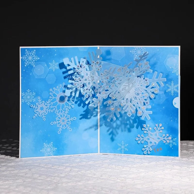 Handmade Christmas Gift Card Creative Design 3D Stereos High-end Blessing Small Thank You Card Festive Party Supply
