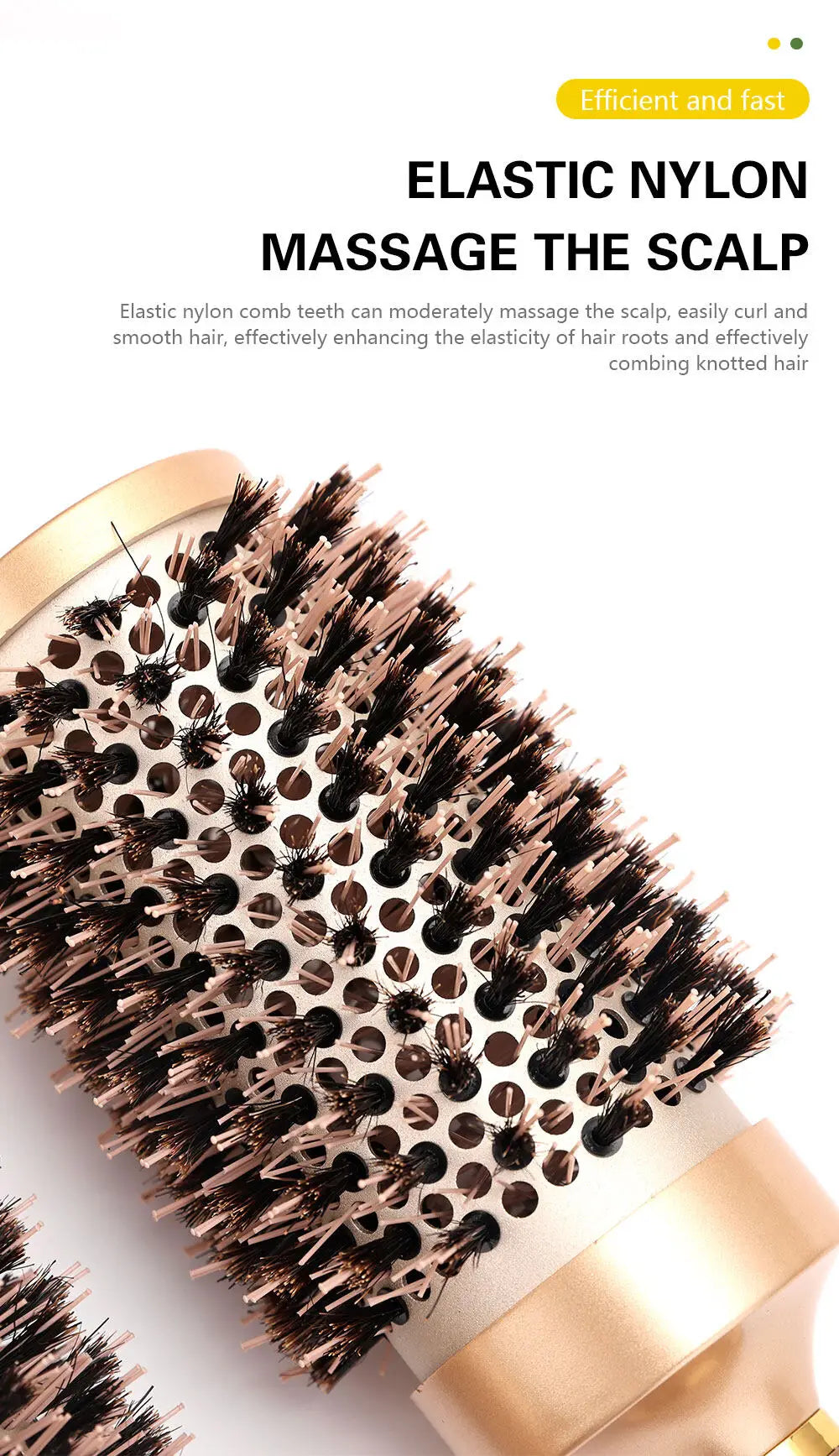Pro Salon Hairdressing Comb Women's Curling Hairbrush Cylindrical Hairdresser Brushes Barbershop Styling Tool Accessories Tools