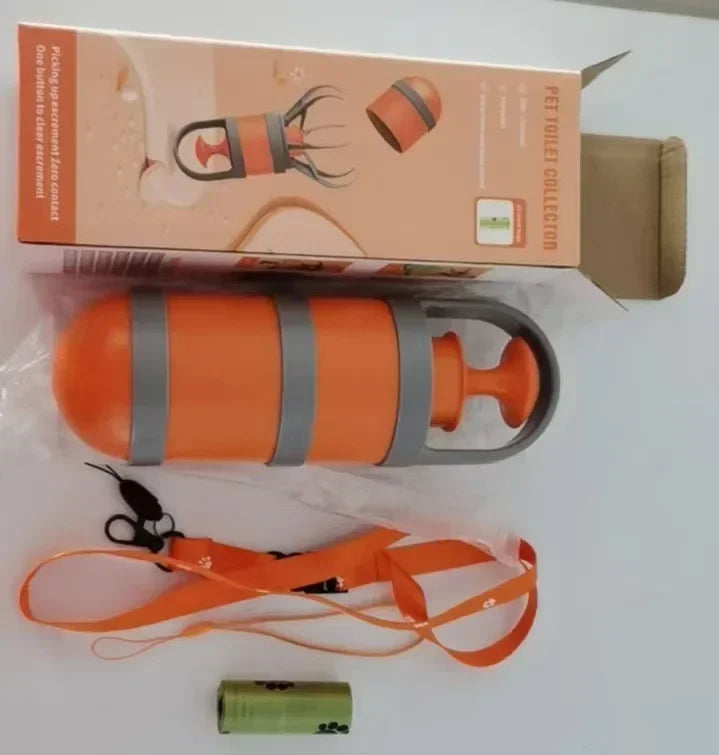 Pet Excrement Picker Cat Dog Zero-contact Toilet Picker Walking Dog Excrement Shovel Garbage Bag Dispenser Dog Accessories