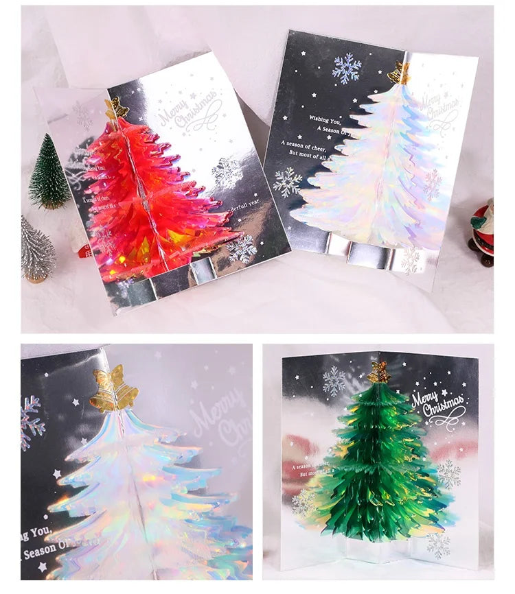 Handmade Christmas Gift Card Creative Design 3D Stereos High-end Blessing Small Thank You Card Festive Party Supply