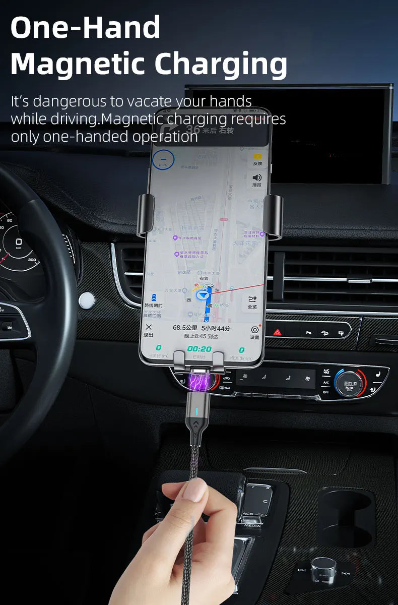 AUFU Magnetic Charge Cable 3A Fast Charging USB Type C Cable Magnet Micro USB Data Charging Wire Mobile Phone for iPhone Xiaomi