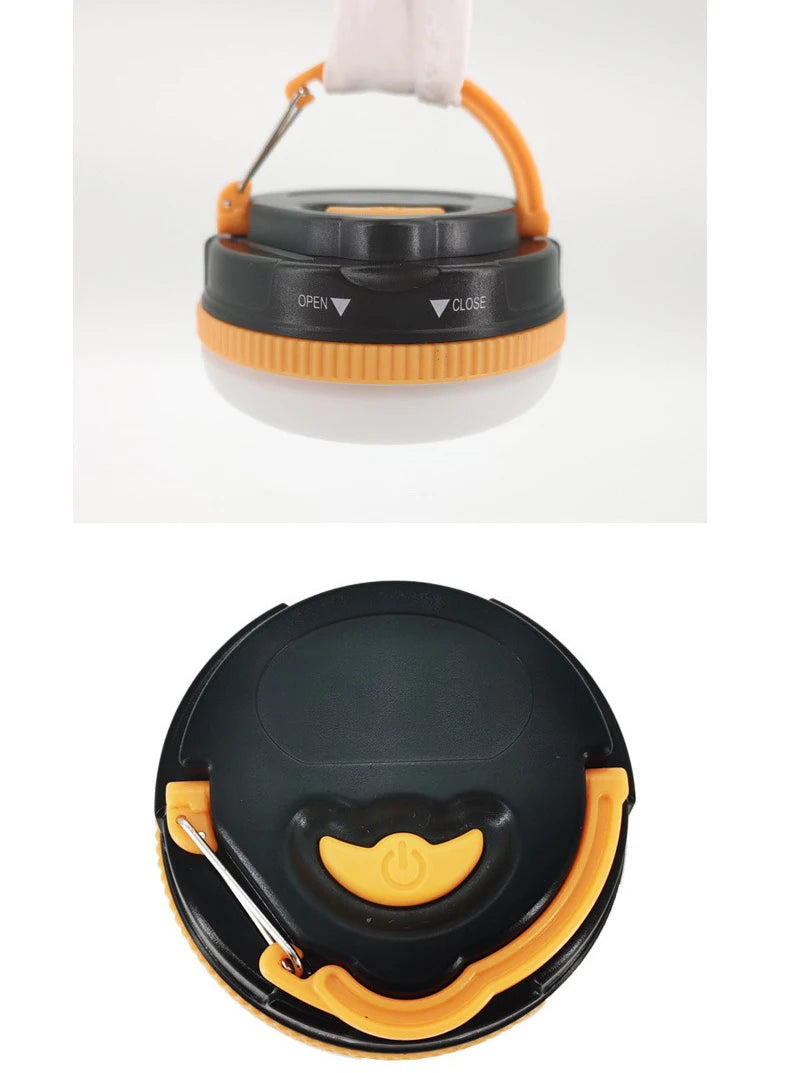MuqiNush Rechargeable Hanging Type LED Camp Lantern Magnet Base Portable Tent Light With 3 Modes for Camping Hiking Fishing
