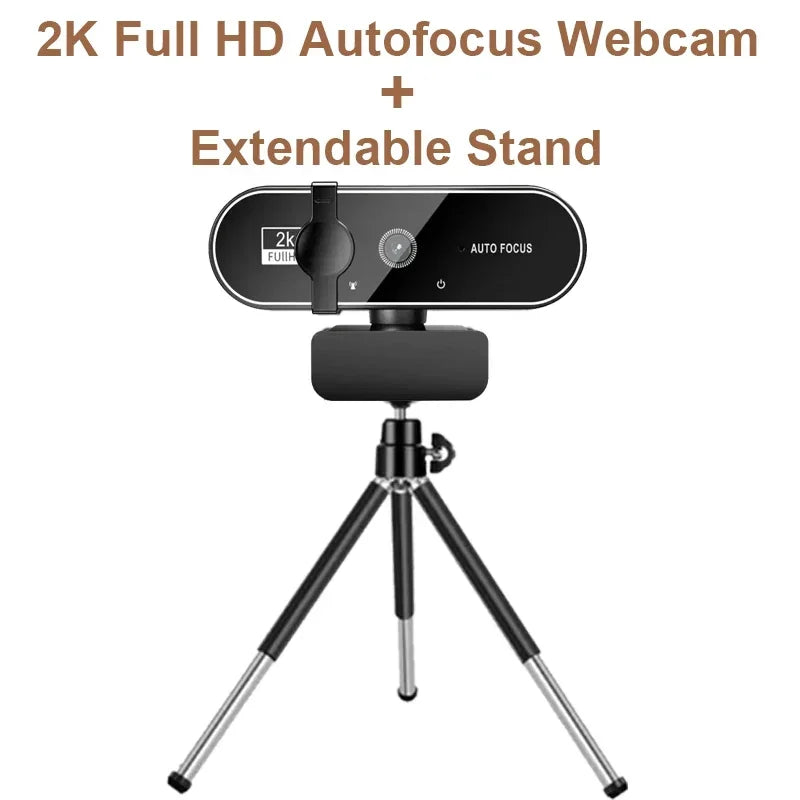 4K Full HD Webcam with Microphone Autofocus 8MP Website Camera for Windows PC Laptop IOS Macbook External Web Cam Video Calling
