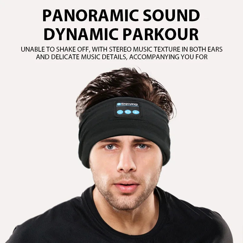 Fone Bluetooth Earphones Sports Sleeping Headband Elastic Wireless Headphones Music Eye Mask Wireless Bluetooth Headset Headband