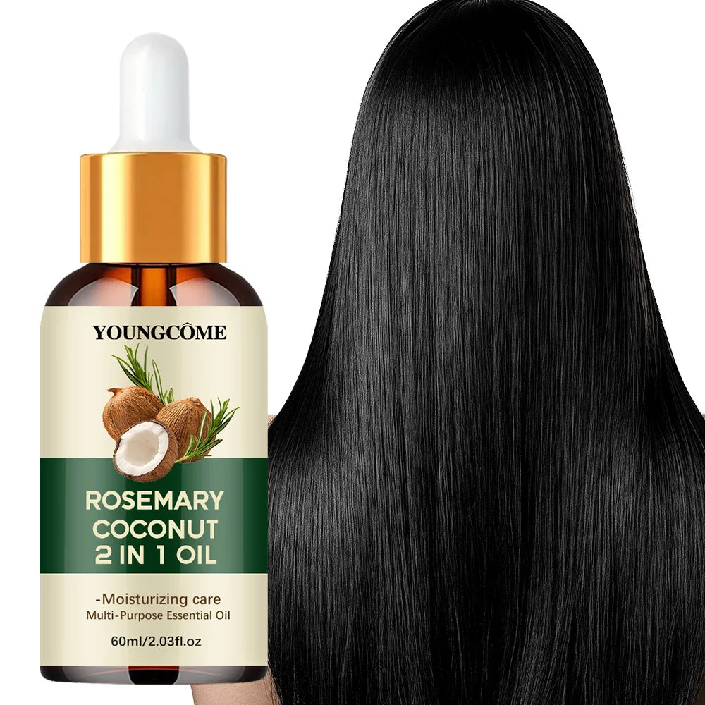 Rosemary Oil Hair Growth Essential Coconut Oil Improve Hair Loss And Nourishes Strengthen Hair Roots Scalp Treatment Hair Care