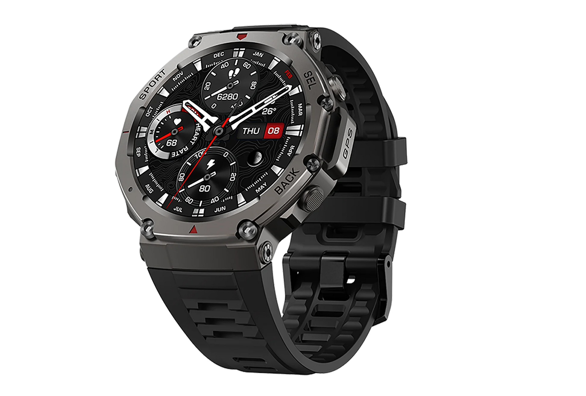 Smart Watch For T-Rex 3 GPS Smartwatch AMOLED Touch Screen 5ATM Outdoor Compass Smart Fitness Sport Monitor Men Watch ForXiaomi