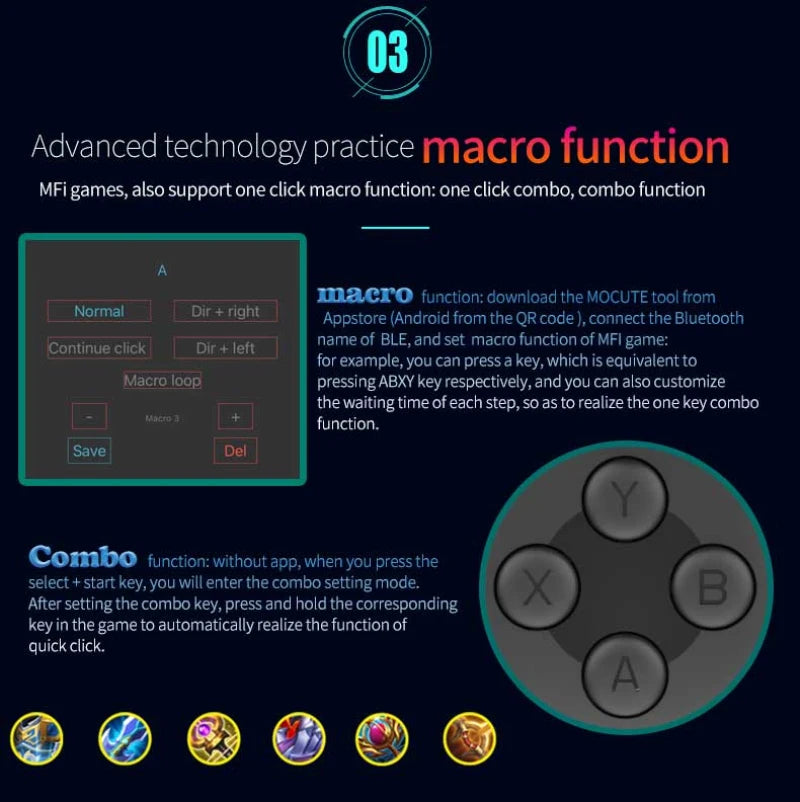 Cell Phone Gamepad Joystick For iPhone Android Control Bluetooth Controller Trigger Pubg Mobile Game Pad Gaming Cellphone Mando