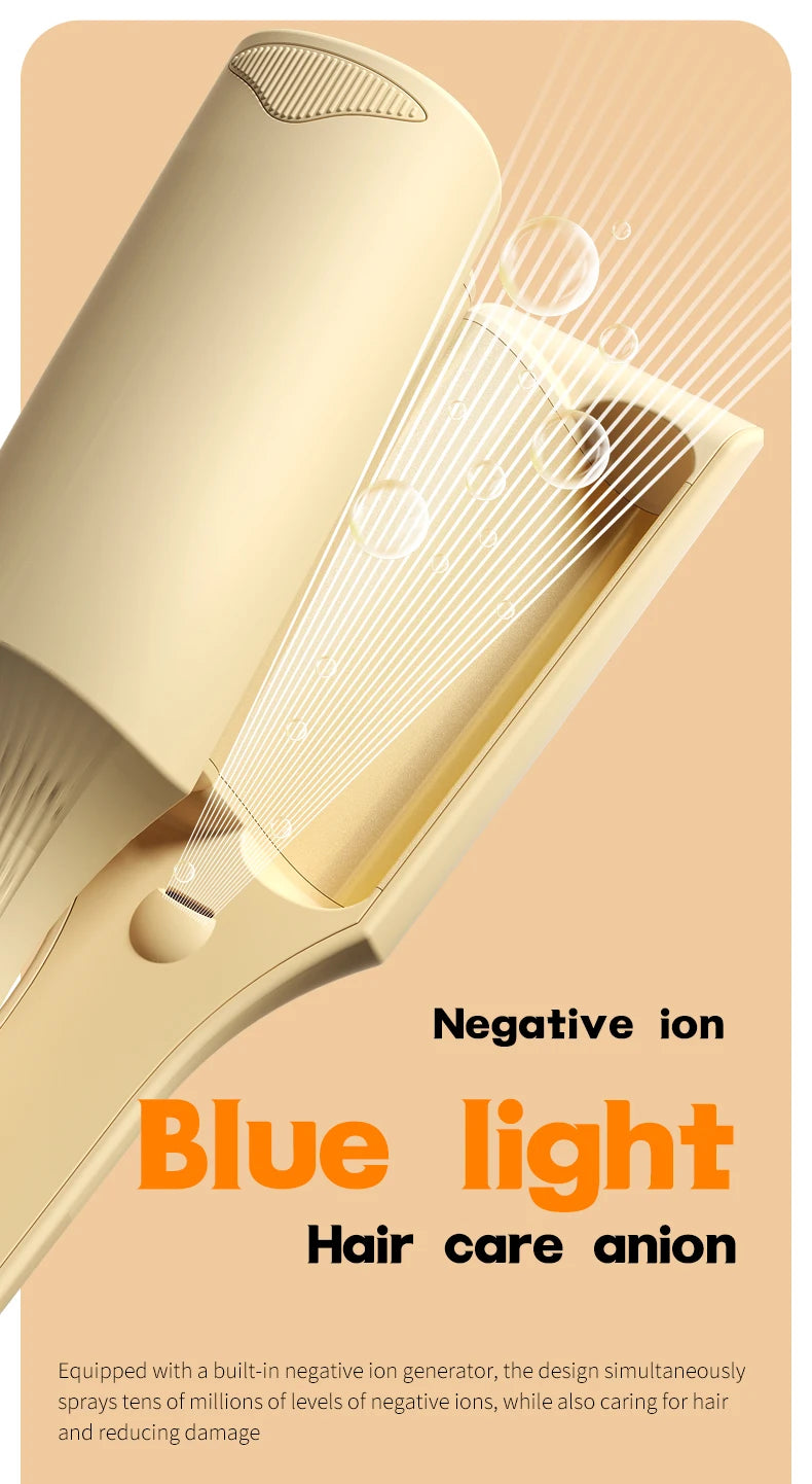 32mm Hair Wave Curling Iron Professional French Egg Roll Hair Curler Corrugated Wavy Styler Fast Heating Volumizing Styling Tool