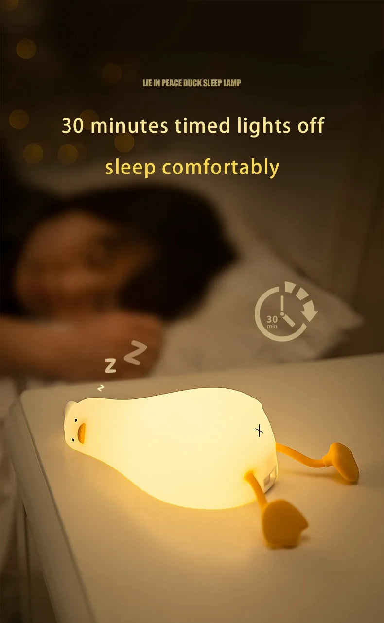 Animal Shaped Night light LED cute panda rabbit light USB charging timed bedside decoration Children's eye protection