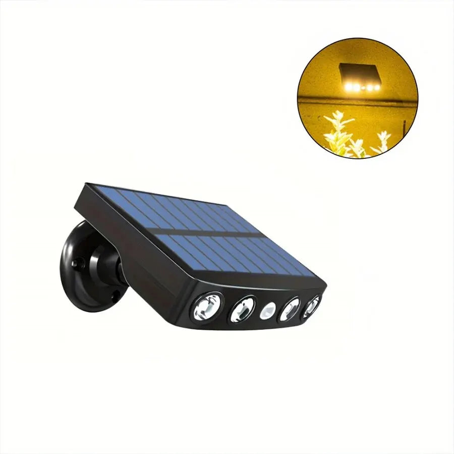 Powerful 4 LED Solar Security Lights Outdoor Decor Sensor Motion 3 Modes Street Waterproof Lamp Wall Night Work Light for Garden